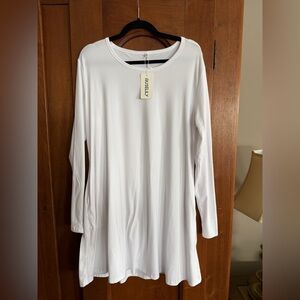 White Women's Tunic Top
